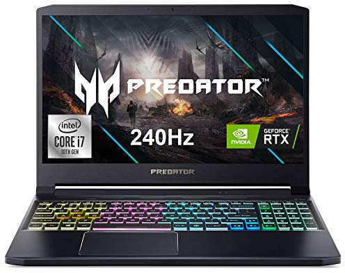 Acer Predator Triton 300 Laptop Computer: 15.6 FHD Display, Intel Core i7-10750H 2.60 GHz Processor, 16GB DDR4 RAM, 1TB PCIe SSD, Nvidia GeForce RTX 2070 8GB Graphics