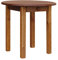 k koma Runder Kiefer Tisch mit SCHUBLADE Esstisch Küchentisch 90cm massiv Restaurant NEU (Eiche)