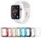 Tranesca 8 Pack 38mm Apple Watch Case with Built-in HD Clear Ultra-Thin TPU Screen Protector Cover Compatible with Apple Watch Series 2 and Series 3 (Clear+Black+Gold+Rose Gold+Red+Blue+Green+Silver)