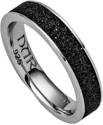 DUR Damen RingMarinaLavasand aus 925er Silber Größe 60 (19.1) R5579.60, 60 (19.1)