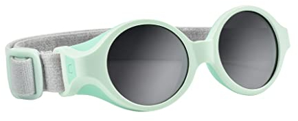 BÉABA, Lunettes de soleil pour bébé 0-9 mois, Protection 100% UV - CAT 4, Protection Latérale, Confort Optimal, Bandeau élastique ajustable, Vert d'eau