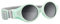 BÉABA, Lunettes de soleil pour bébé 0-9 mois, Protection 100% UV - CAT 4, Protection Latérale, Confort Optimal, Bandeau élastique ajustable, Vert d'eau