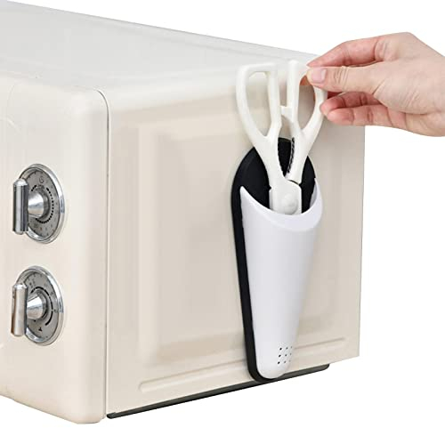 Magneti per frigorifero Forbici Holder | Forbici da cucina Magnetiche Guaina Forbice Grande Bocca Copertura Universale Sicuro Protettivo, Professionale Casa Ristorante Strumenti con Foro di Scarico