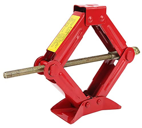 Luqeeg Scherenwagenheber für Auto/SUV/MPV, Profi Reifenheber RV Anhänger Stabilisator Nivellierung Schere Jacks mit Handgriff Auto Kofferraum Reifenhebewerkzeug für Draußen Autoreifen Ersatz(2T)