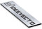 Plaque boite aux lettres personnalisable dimension 100 x 25 mm aspect ACIER BROSSÉ - Plastique PVC Acrylique - résistant aux intempéries et aux UV - autocollante adhésive au verso produit