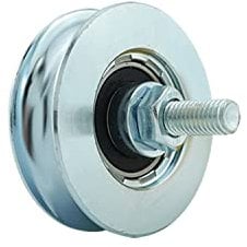 SCHARTEC Schiebetor Rollen V Profil Rolle Laufrolle für Laufschiene Schiebetür Tor Hoftor Gartentor (Ø58 mm)