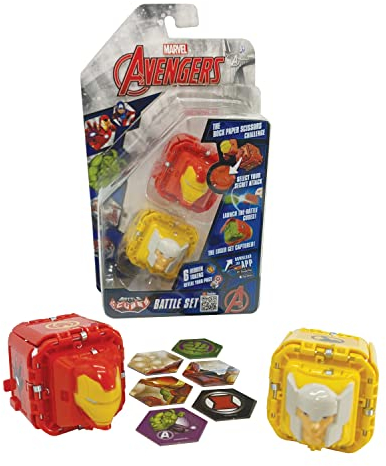 Battle Cubes 2er-Pack Avengers - Iron Man und Thor, Rock Paper, Scherenspiel