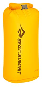 Sea to Summit - Ultra-SIL Dry Bag L 13L - wasserdichte Aufbewahrung - Rollverschluss & Patentierte Field Repair-Schnalle - Ultra-SIL-Gewebe - Wandern - 22 x 19.6 x 43.3cm - Zinnia Yellow - 47g