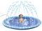 PawHut Splash Pad 170 cm Aspersor de Juegos de Agua con Rociador Tapete de Salpicaduras Piscina de Verano Portátil para Mascotas y Niños Azul