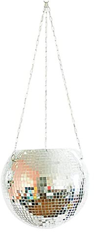 Disko Pflanzer, Disco Ball Pflanzgefäß Hängender Pflanztopf Mit Kette, Hängende Discokugel-Pflanzgefäß Mit Kette, Pflanzenliebhaber Geschenke, Für Balkon Zimmerpflanzen, Sukkulenten, Luftpflanzen