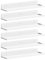 Lifewit Kunststoff Hängeregale für die Wand, 6er Pack,Weißes 38CM Raumdeko für Bücherregal/Schallplatten Präsentaion von Fotod im Schlafzimmer, Wohnzimmer, Bad, Küche Lagerung & Organisation