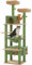 PAWZ Road Árbol para gatos grandes de 184 cm, torre grande para gatos de 6 pies con postes rascadores cubiertos de sisal y almohadillas, 2 perchas acolchadas, condominio doble y cesta para gatos de