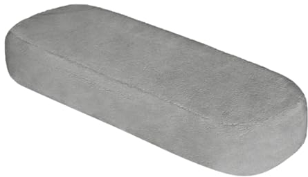 Fenteer 1 Armlehnen Polster mit Elastischem Gurt, Ersatzteile Bürostuhl Armlehne Elastische Waschbare für Computer-Gaming-Stuhl,grau