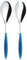 Guzzini -POSATE INSALATA 'FEELING'Blu Mediterraneo