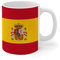 Tazas de café con diseño de bandera de la ciudad blanca de España, tazas de cerámica con acento divertido para gimnasio, taza blanca brillante, regalo de compromiso para compañeros de trabajo, pareja,