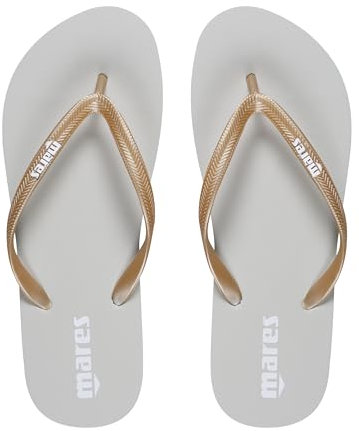 Mares TOEFLIP Lady, Infradito da Mare e Piscina, Adulto, Donna, Creama-Oro, Taglia 37