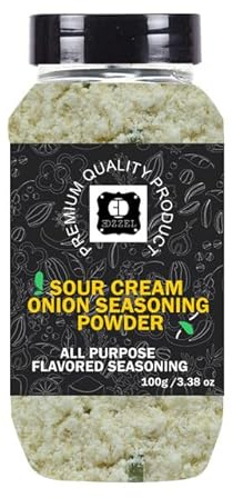 EDZZEL Premium Quality Indian Sour Cream Onion Seasoning Powder -100 GRAM Box (Set Of 3)