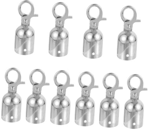 OKUMEYR Lot De 10 Embouts De Corde Avec Mousqueton Pour Isolation De Sécurité