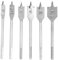Respicefinem Tool 60Mm Flat Wood Drill Bit 16×6×2 6Pcs High Carbon Steel Spade Paddle Flat Woodworking Boring Bits 10 25Mm