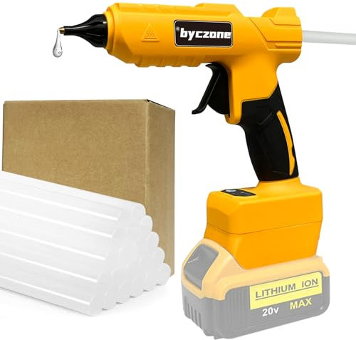 Cordless Glue Gun with 20pcs Glue Sticks (11 x 200mm), Compatible with Makita 18V Battery, Hot Glue Gun for Crafting, DIY, Art, Home Repairs, Workshop, Classroom (Battery Not Included)