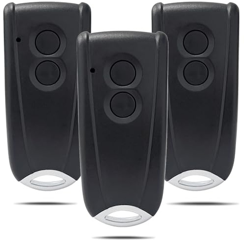 Garagentor Handsender kompatible Fernbedienung Für ECOSTAR RSE2 RSC2 RSZ1 Für Liftronic 500 700 800 Portronic D5000 D2500 S4000 433.92MHz Rolling Code (3 Stuck （Black）)