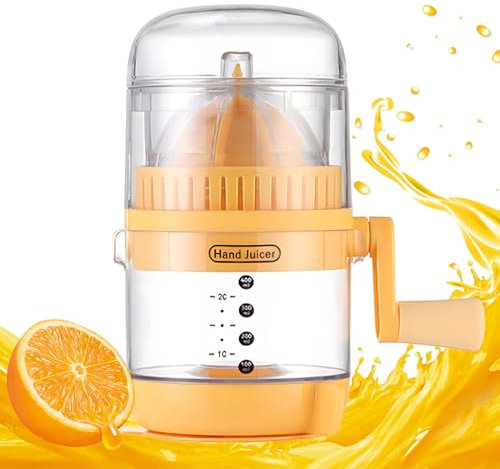 Manuell für Zitronensaft, Chemezer Chemer, manueller Orangensaft, tragbar, mit Griff, Entsafter für Orange und Granatäpfel