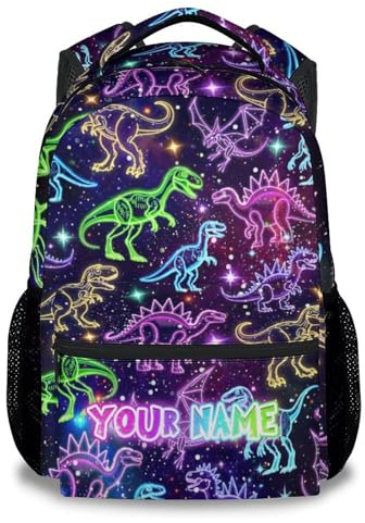 CustomWish Personalisierter Jungen-Rucksack – 43 cm Schulrucksack für Kinder von 5–12 Jahren – Kindergartentasche mit Namen