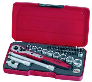 Teng 3/8 Dr Socket Set 24-PCE TT3834 Qty 1 Set