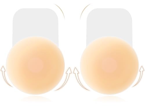 Brightdeal Reggiseno Adesivo Push-Up – Silicone Morbido Ipoallergenico, Autoadesivo e Lavabile – Ideale per Matrimoni, Feste o Quotidiano – Invisibile sotto Vestiti Aderenti – Taglie A Fino a B