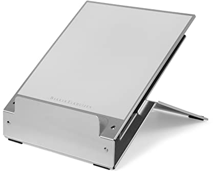 BakkerElkhuizen Ergo-Q 220 Mobiler Laptop-Ständer, 5-Fach höhenverstellbar, leicht, hellgrau