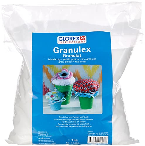 GLOREX Granulex fein 1kg, Weiß, 21 x 18 x 5.5 cm, 17-Einheiten