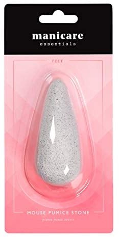 Manicare Pumice Stone For Eliminating Dry Skin, Foot File Prevents And Removes Corns Calluses, Cracked Heels, Exfoliates Hard Dead Skin, Pedicure Block, Natural Pumice, Smooths Skin, Elbows And Knees