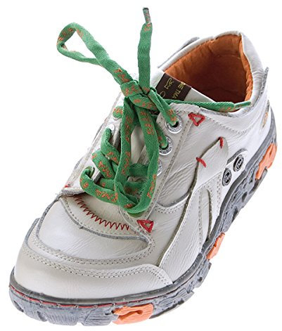 TMA Comfort Damen Sneakers Leder Schuhe Weiß Turnschuhe Schnürer Halbschuhe Gr. 36