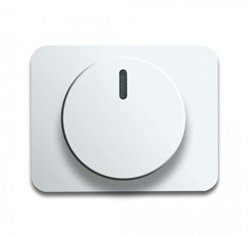 Busch-Jaeger BUSC Zentralscheibe 6540-24G Alpha NEA mit Drehknopf Bedienelement Für Drehdimmer