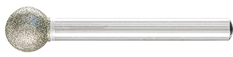 PFERD TOOLS Diamant-Schleifstift Kugelform | Ø 12,0mm Schaft-ø 6mm D126 (mittel) | 36212010 – zum Gravieren und Entgraten