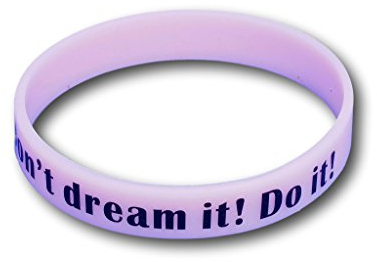 EKNA Silikonarmband nachts grün Leuchtend mit Texten Wristband Glow in The Dark Silikon-Armband (Pink, YOLO)