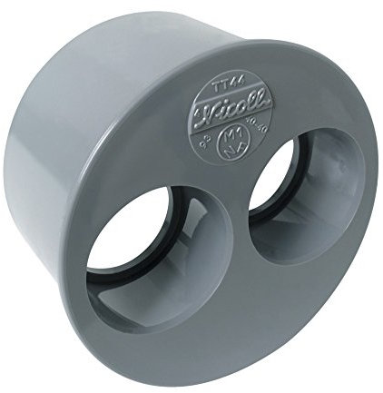 tampon de réduction - mâle / femelle - double - diamètre 100 / 32 / 32 mm - nicoll t33
