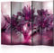 decomonkey Paravent Raumteiler Innen Blumen 225x172 cm 5 Teilig Einseitig Room Divider Wall Raumteiler Stehend Trennwand Sichtschutz Spanische Wand Sichtschutzwand Wohnzimmer Holz Lilien Orchidee