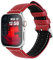 Fullmosa LC-Jan Cuero Correa, Correa de Apple Watch Series 8/76/5/4/3/2/1/Se/Se2/Ultra, Correas Apple Watch 38mm/40mm/41mm/42mm/44mm/45mm/49mm, Rojo 42mm/44mm/45mm/49mm