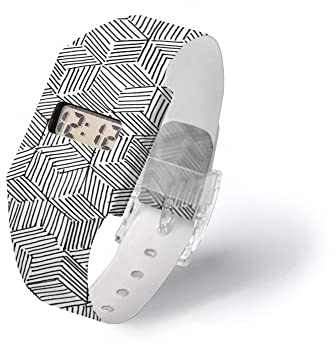 I like paper - Kubik Stroke - Pappwatch/Watch/Digitale Armbanduhr ausTyvek® - reissfest - wasserabweisend - Digitale Anzeige für Uhrzeit und Datum
