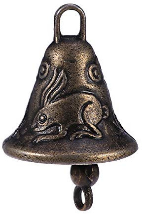 SUPVOX 11Pcs Golden Metal Feng Shui Wind Chime Bells - Small Jingle Bells for Crafts, Home Decor, Car Hanging, Doorbell, Random Style