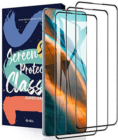 SCL Verre Trempé pour Samsung Galaxy A51 / A52 Verre Trempé Samsung A51 / A52 Protection Écran [3 Pièces], [Ouverture Précise, Couverture 3D Plein écran, Dureté 9H, Résistant aux Rayures, Anti-bulles]