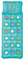 Bestway Luftmatratze Color Lounge, 188 x 71 cm (1 Matratze (Türkis))