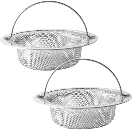 Filtre à évier Résiduel Rincer la Crépine de Vidange égout Anti-Blocage Filtre,Crépine de Vidange en Acier Inoxydable,Filtre D'évacuation en Maille Fine pour évier de Cuisine,Baignoire et Douche 2pcs