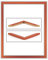 myposterframe Bilderrahmen 29,7 x 42 cm Juliet DIN A3 Orange mit klarem Kunstglas (2mm)