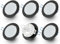 6x LED Einbaustrahler Flach 8,2W GX53 – 750 Lumen, Deckenstrahler 4000K Neutralweiß – 95mm Lochmaß, 108mm Außenmaß – Deckenspots Schwarz gebürstet aus Aluminium – Ultra Slim Deckenleuchte