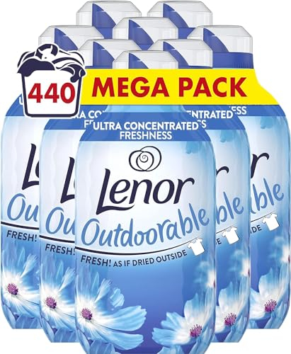 Lenor Outdoorable Fabric Conditioner Spring Awakening 440 Washes, 770ml - Ultra Concentrated Freshness- 100% Recycled Bottle