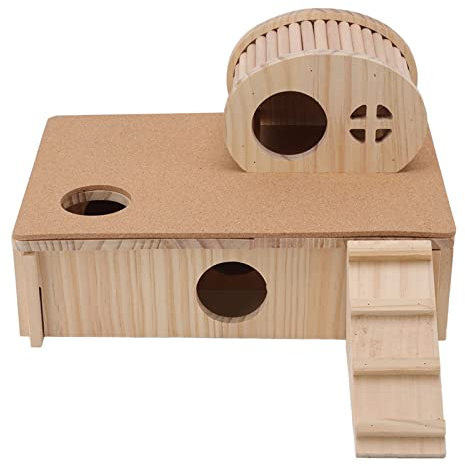 HEEPDD Maze Hamster Hideout, Multi Chamber Small Pet Hideout House mit Leiterhütte für Hamster, Mäuse, Rennmäuse, Mäuse