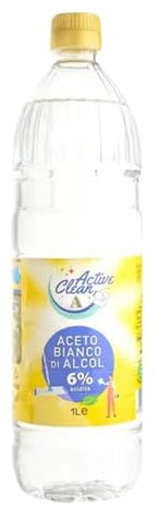 Active Clean Aceto Bianco di Alcol 6% acidità 1L (Bottiglia)