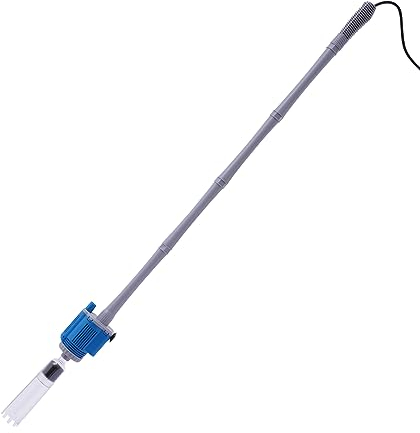 Aquarium Kiesreiniger Siphon Kit, Automatisches Aquarium Reinigungswerkzeug Elektrischer Abnehmbarer Vakuum-Wasserwechsler für Wasserwechsel/Entfernung von Detritus/Sandreinigung
